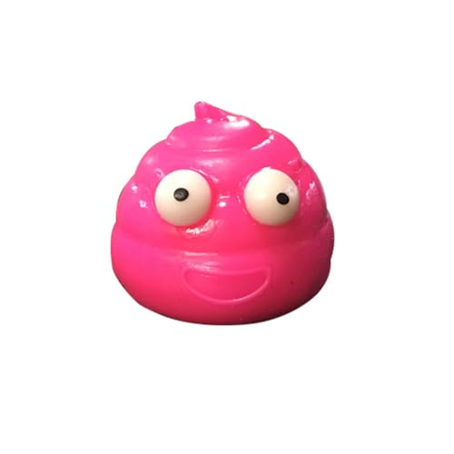 Süßes Zappel-Quetsch-Kacka-Spielzeug, Stress-Geschenke, sensorisches Stressabbau-Spielzeug in lustiger Kotform, Zappel-Witz-Streich-Spielzeug, Party-Geschenke (3er-Pack (pink), M) von BaronHong