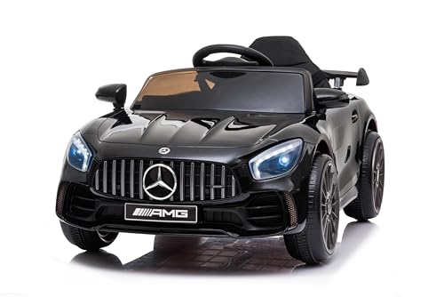 Baroni Toys Mercedes AMG Sport Elektroauto für Kinder, elektrisches Babyauto, volle Option, ferngesteuertes Auto mit Kunststoffsitz, Türen zum Öffnen, Motor 12 V, Belastung bis zu 25 kg 1-4 Jahre von Baroni Toys