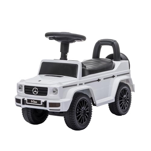 Baroni Toys SUV Mercedes Ride-On Schiebeauto für Kinder von 1-4 Jahren, realistische Geräusche, rutschfeste Räder, Ablagefach, 69,5 x 29 x 43 cm, Weiß Baroni Toys SUV Mercedes Ride-On Schiebeauto für Kinder von 1-4 Jahren, realistische Geräusche, rutschfeste Räder, Ablagefach, 69,5 x 29 x 43 cm, Weiß von Baroni Toys