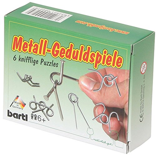 Bartl 102445 Taschenpuzzle Metall-Geduldspiele 6er Set Bartl 102445 Taschenpuzzle Metall-Geduldspiele 6er Set von Bartl