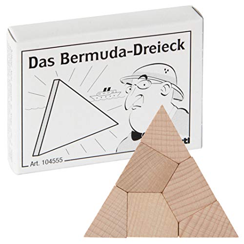 Bartl 104555 Mini-Holz-Puzzle Das Bermuda-Dreieck aus 6 kleinen Holzteilen von Bartl