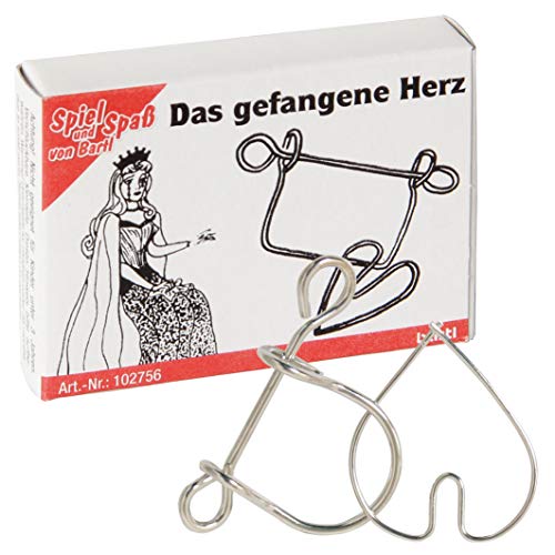 Bartl 102756 Mini-Metall-Puzzle Das gefangene Herz aus 2 kleinen Metallteilen von Bartl