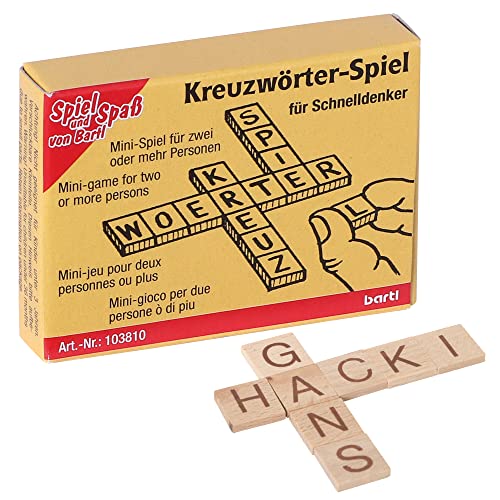 Bartl 103810 Mini-Spiel Kreuzwörter-Spiel von Bartl