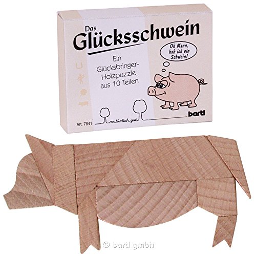 Bartl 107841 Holzpuzzle Das Glücksschwein von Bartl