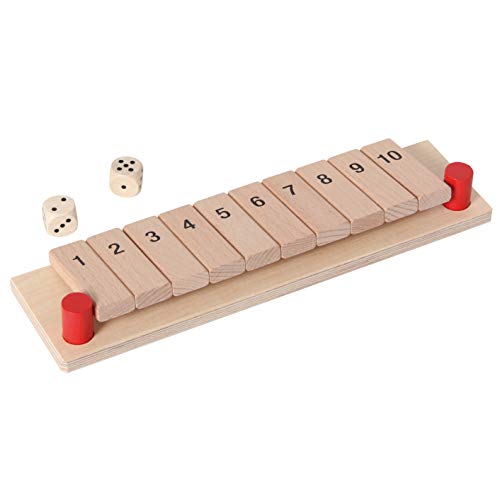 Bartl 109096 Klappenspiel, Shut The Box, Würfelspiel, hochwertige Ausführung aus Buchenholz, Made in Germany von Bartl