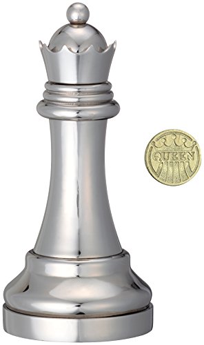 Bartl Cast Puzzle Chess Queen Metallpuzzles Schachfigur Dame in der Farbe Silber, 111466 von Bartl