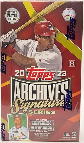 2023 Topps Archives Signature Series Retired Player Edition Baseball Hobby Box von Baseball