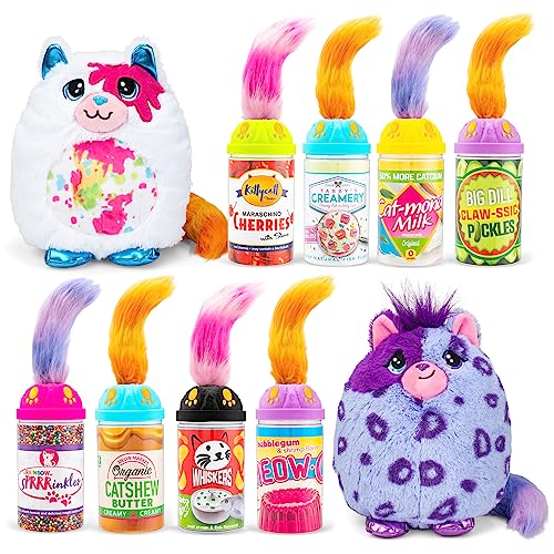 Basic Fun Misfittens Merkitties Fischglas-Welle 1 - Weiches & kuscheliges Plüschtier, ideal für Jungen & Mädchen, kleinkindgerecht, liebenswertes Sammelspielzeug von Basic Fun