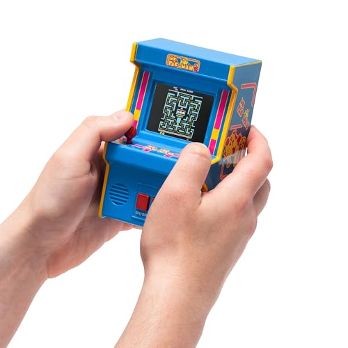Basic Fun Arcade Classics Mini Ms. Pac-Man – Retro-Handheld-Spiel mit Joystick, Farbdisplay und Soundeffekten – Sammlerstück für Kinder und Fans Basic Fun Arcade Classics Mini Ms. Pac-Man – Retro-Handheld-Spiel mit Joystick, Farbdisplay und Soundeffekten – Sammlerstück für Kinder und Fans von Basic Fun