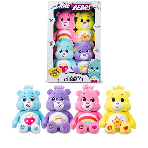 Basic Fun Care Bears Schatzkiste: Set mit 4 Beanie-Plüschspielzeugen, Weich & Kuschelig, Perfekt zum Sammeln & Spielen, Geeignet für Jungen & Mädchen ab 3 Jahren Basic Fun Care Bears Schatzkiste: Set mit 4 Beanie-Plüschspielzeugen, Weich & Kuschelig, Perfekt zum Sammeln & Spielen, Geeignet für Jungen & Mädchen ab 3 Jahren von Basic Fun