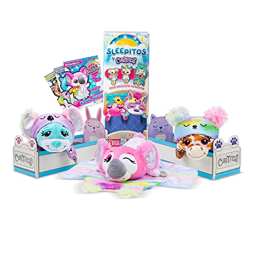 Basic Fun Cutetitos Sleepitos, Plüschtiere zum Kuscheln im Bett, jeder Sleepito wird mit einem Bett und einem bequemen Pyjama geliefert, Plüschtiere für Mädchen und Jungen, Kuscheltiere ab 3 Jahren Basic Fun Cutetitos Sleepitos, Plüschtiere zum Kuscheln im Bett, jeder Sleepito wird mit einem Bett und einem bequemen Pyjama geliefert, Plüschtiere für Mädchen und Jungen, Kuscheltiere ab 3 Jahren von Basic Fun