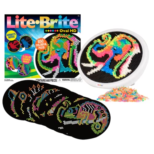 Lite Brite Basic Fun! 02250 Oval HD Light peg Game, Multicolor von Lite Brite