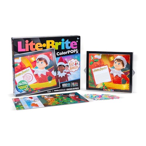 Basic Fun Lite-Brite Colorpop – Elf on The Shelf – Leuchtendes Mosaikspielzeug für Kinder – Fördert Kreativität & Feinmotorik Basic Fun Lite-Brite Colorpop – Elf on The Shelf – Leuchtendes Mosaikspielzeug für Kinder – Fördert Kreativität & Feinmotorik von Basic Fun