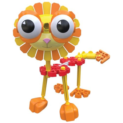 Basic Fun Safari Mates-Baukasten, Kid K'NEX, Basic Fun, 85613, Bastelset für Kinder mit 21 Teilen, lustiges Bauspielzeug für Jungen und Mädchen, Dinosaurier-Spielzeug für Jungen und Mädchen ab 3 Jahren von Basic Fun