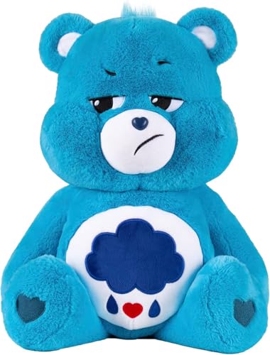 Care Bears 60 cm Jumbo-Plüschtier – Grumpy, sammelbares niedliches Plüschtier, Spielzeug zum Knuddeln für Jungen und Mädchen, großer Plüschteddy für Kinder ab 4 Jahren von Basic Fun