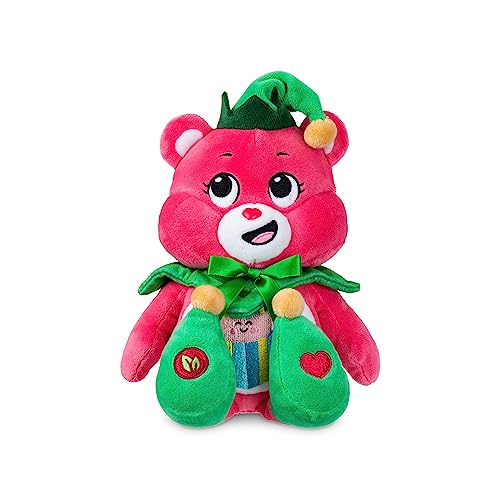 Care Bears Holiday Bean Plüschtier Great Giving Bear (ELF), Weihnachts-Plüschtier für Jungen und Mädchen, mittelgroßes Plüschtier für Kinder, Kinder von Basic Fun