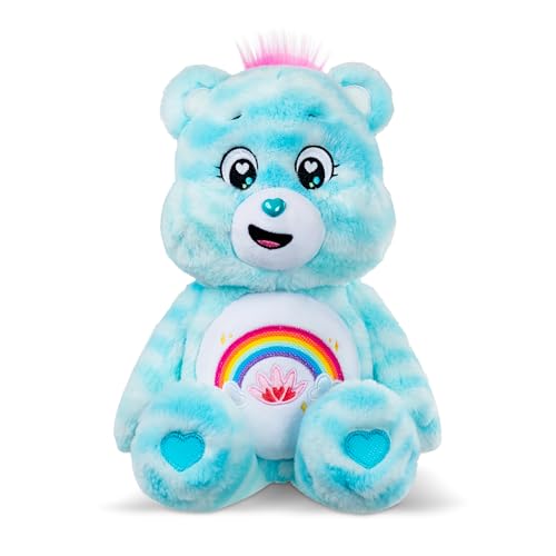 Care Bears Süßer Gelassenheitsbär, 35,6 cm, mittelgroß, Plüsch, sensorisches Spielzeug, emotionale Unterstützung, Plüsch, ab 4 Jahren von Basic Fun