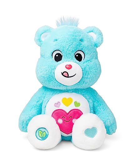 Basic Fun Care Bears Umweltfreundliches Plüschtier Medium 35cm - Bär Immer da, Niedliches Plüschtier Sammeln, Langlebiges Plüschtier für Jungen und Mädchen von Basic Fun