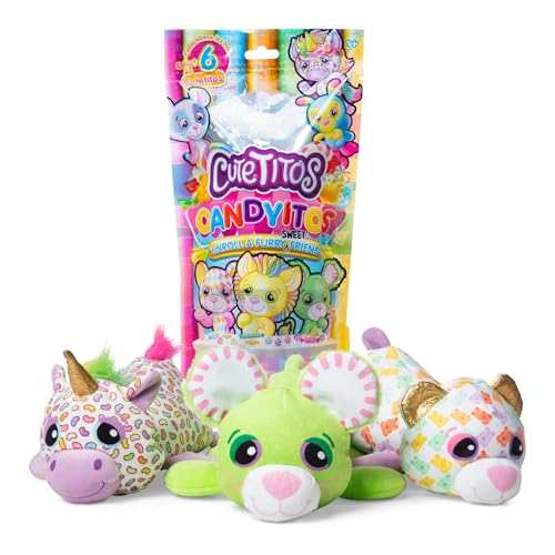 Cutetitos Candyitos, 17 cm großes Plüschtier, duftende & weiche Kuscheltiere, Bezauberndes Plüschtier mit Bonbonverpackung, geeignet für Mädchen und Jungen ab 3 Jahren von Basic Fun