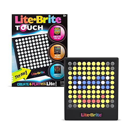 Basic Fun Lite Brite Touch, Leucht-Zeichentafel, Leucht-Kunst, Kunst und Handwerk kreatives Lernspielzeug für Mädchen, Jungen und Kinder ab 4 Jahren von Lite Brite