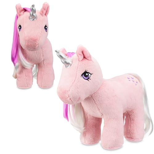 Basic Fun My Little Pony Plüschtier Twilight – Klassisches Retro-Spielzeug zum Sammeln, Vintage-Spielzeugpferd für Kinder, perfektes Einhorn-Geschenk für Jungen & Mädchen ab 3 Jahren von Basic Fun