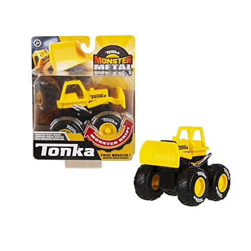Tonka 06154 Monster Metal Movers Front Loader, Workable Die-Cast Trucks for Boys and Girls, 3' Kids Construction Toys, Monster Vehicle Toys for Creative Play, Toy Trucks for Children Aged 3 + von Basic Fun