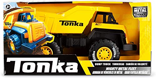 Tonka 6061 Mighty Metal Fleet,8 Inch Die-Cast Dumper Truck Toy for Boys and Girls,Kids Construction Toys,Vehicle Toys for Creative Play,Traditional Toy Trucks for Children Aged 3 +,Blue(Bright Blue) von Basic Fun