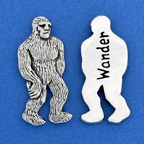 Basic Spirit Pocket Token Coin - Big Foot/Wonder Coin - Handcrafted Pewter, Love Gift for Coin Collecting von Basic Spirit