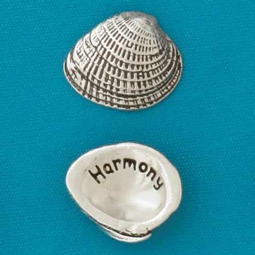 Basic Spirit Pocket Token Coin - Harmony Small Spirit Shell - Handcrafted Pewter, Love Gift for Coin Collecting von Basic Spirit