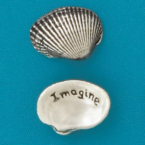 Basic Spirit Pocket Token Coin - Imagine Small Spirit Shell - Handcrafted Pewter, Love Gift for Coin Collecting von Basic Spirit