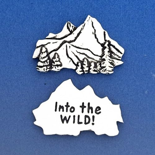 Basic Spirit Pocket Token Coin - Mountains/Into The Wild Coin - Handcrafted Pewter, Love Gift for Coin Collecting von Basic Spirit