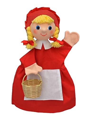 Handpuppe Rotkäppchen mit Zöpfen, 30cm Handpuppe Rotkäppchen mit Zöpfen, 30cm von Bass et Bass