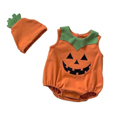 2-Teiliges Set Halloween Kostüm Baby Unisex - Süßes Kürbis kostüm Lange Ärmel Baumwolle halloween costume Kleinkinder Von 0-24 Monaten Faschingskostüm Säugling 2-Teiliges Set Halloween Kostüm Baby Unisex - Süßes Kürbis kostüm Lange Ärmel Baumwolle halloween costume Kleinkinder Von 0-24 Monaten Faschingskostüm Säugling von Bastwahl
