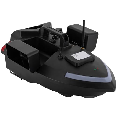 Futterboot 500m GPS-Fischköderboot, Ferngesteuertes Köderboot für Angler - inklusive GPS, Dual-Motoren und Fernsteuerung - Batterie und Ladegerät von Bathrena