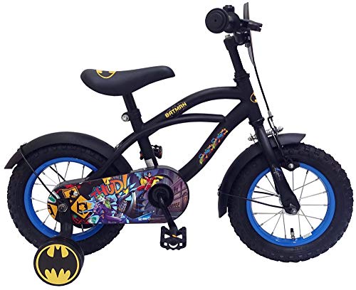 Batman Kinderfahrrad - Jungen - 12 Zoll - Schwarz von Batman