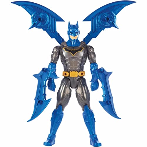 Mattel GGV15 Batman Actionfigur mit Licht und Geräuschen, ca. 30 cm große Figur mit ausklappbaren Flügeln und 11 Bewegungspunkten von Batman