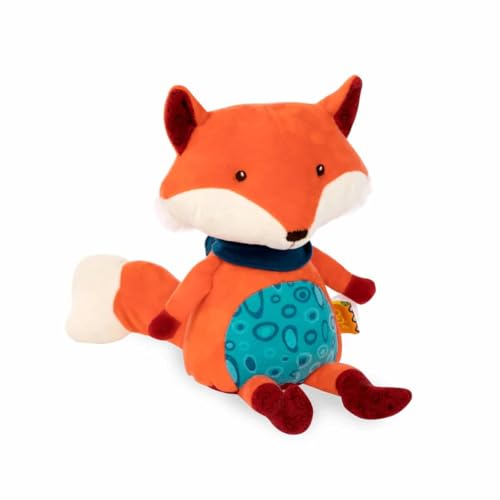 B. toys Sprechendes Kuscheltier – Fuchs mit Aufnahmefunktion – Plüschtier Pipsqueak the Fox, Sensorik Spielzeug für Kinder und Baby ab 10 Monate von B.