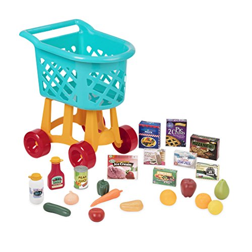 Battat Deluxe Einkaufswagen Kinder 23 Teile mit Spielzeug Obst, Gemüse, Lebensmittel – Kinderküche, Spielküche, Kaufladen Zubehör ab 3 Jahre Battat Deluxe Einkaufswagen Kinder 23 Teile mit Spielzeug Obst, Gemüse, Lebensmittel – Kinderküche, Spielküche, Kaufladen Zubehör ab 3 Jahre von Battat