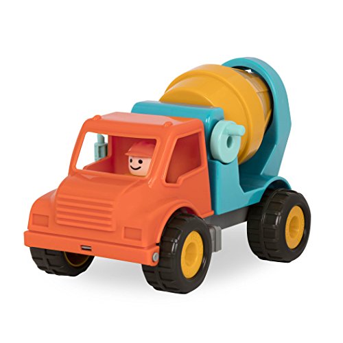 Battat Großer LKW Betonmischer Sandkasten mit Figur 31 cm – Sandspielzeug Kinder Spielzeug Fahrzeug für Mädchen und Jungen ab 18 Monaten (2 Teile) von Battat