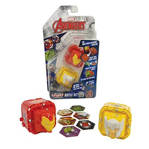 Battle Cubes 2er-Pack Avengers - Iron Man und Thor, Rock Paper, Scherenspiel von Battle Cubes