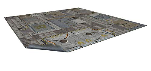 Battle Systems Terrain Frontier Gaming-Matte 3 x 3 – Neopren-Spielmatte für 40 K, Necromunda, Fallout, Marvel: Crisis Protocol von Battle Systems