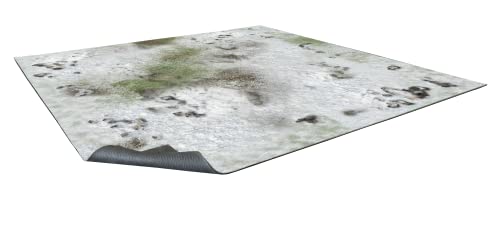 Battle Systems Terrain Winter Snowscape Gaming Mat 3x3 - Neopren-Spielmatte für Warhammer 40k / Age of Sigmar, Fallout, D&D DND von Battle Systems