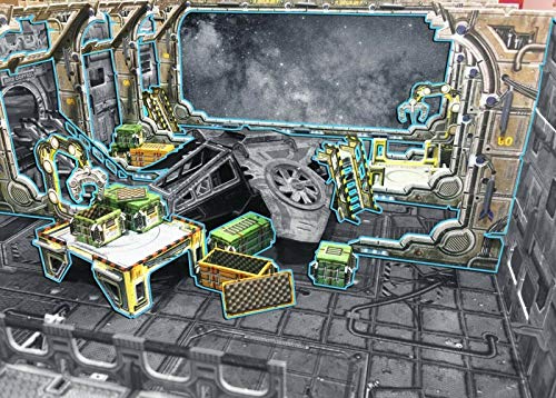 Battle Systems Core Space Arrival Bay - 28-mm-Weltraumgelände - Brettspiel - Sci-Fi-Landschaften - Modulares 3D-Gelände - Wargaming BSTSFE001 von Battle Systems