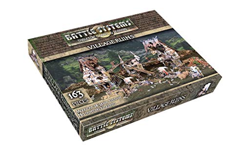 Fantasy Battle Systems Wargames Terrain - Village Ruins - Multi Level Tabletop War Game Board - Wargaming 40K Universe - BSTFWE013 von Battle Systems