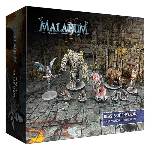 Maladum Beasts of Enveron Expansion – Wanderndes Monsters / Wildlife Ergänzungsmittel für größere Spiele Battle Systems Dungeon Crawler Modulares Gelände von Battle Systems