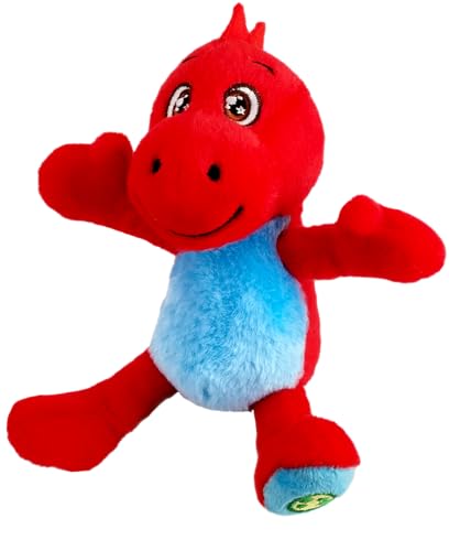 Bauer Spielwaren 12271 Stretch Buddies Interaktives Kuscheltier mit verstellbaren Armen und Beinen, rot, 18 cm von Bauer Spielwaren