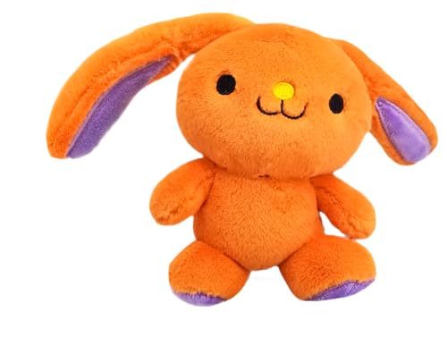 Bauer Spielwaren 12279 Stretch Buddies Interaktives Kuscheltier mit verstellbaren Ohren und Beinen, orange, 28 cm von Bauer Spielwaren