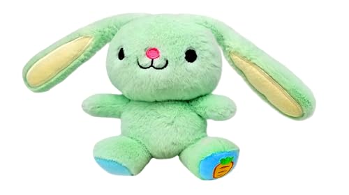 Bauer Spielwaren 12281 Stretch Buddies Interaktives Kuscheltier mit verstellbaren Ohren und Beinen, mintgrün, 28 cm von Bauer Spielwaren