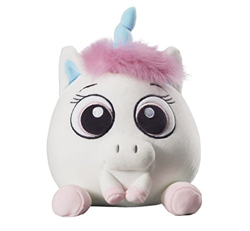 Bauer Spielwaren "Deine Tiere mit Herz" Einhorn: Kleines Kuscheltier mit großen Augen, zum Spielen und Verschenken, softer Plüsch, 15 cm, pink (12317) von Bauer Spielwaren