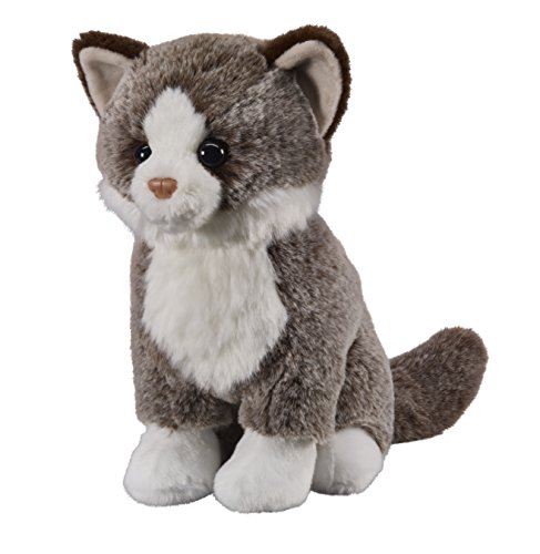 Bauer Spielwaren "Deine Tiere mit Herz" Katze: Sitzendes Kuscheltier aus Softem Plüsch, zum Spielen und Verschenken, Softer Plüsch, 25 cm, dunkelbraun (12509) von Bauer Spielwaren